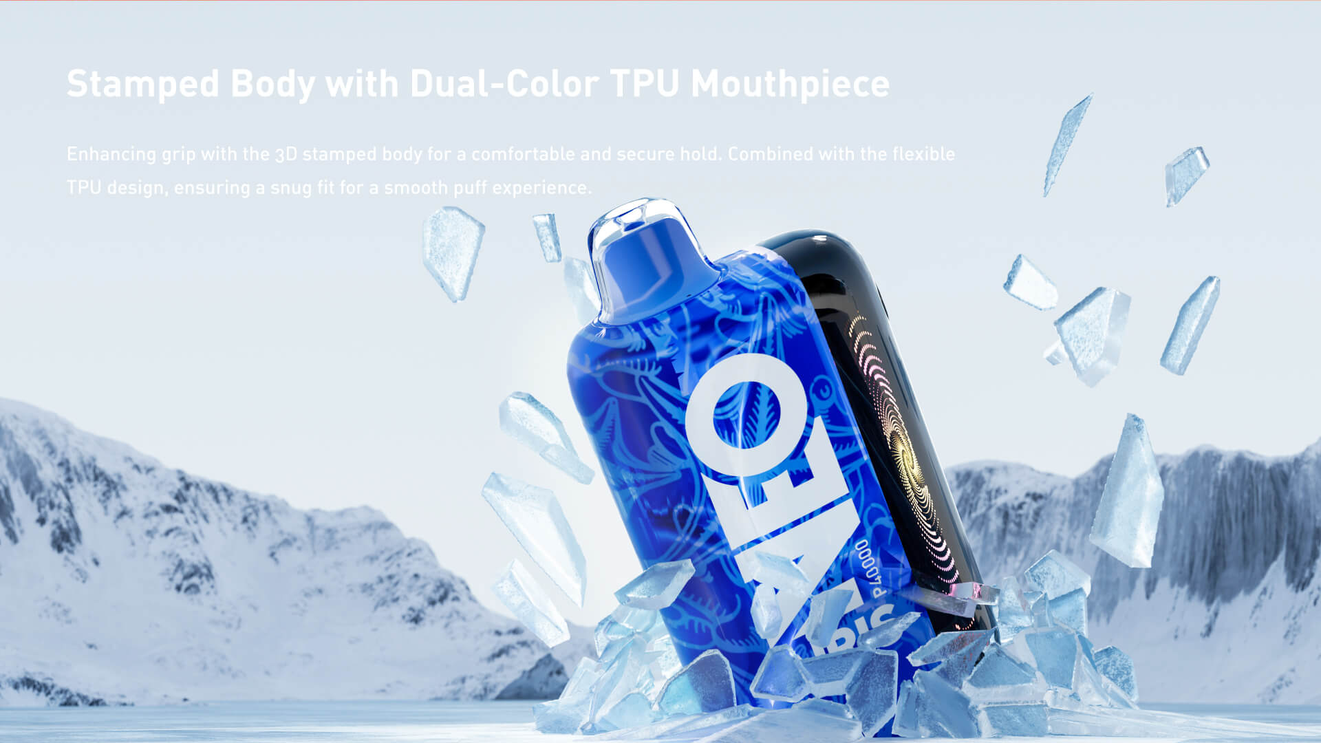 Airis Neo P40000 3D-embossed body and flexible TPU frame for secure, comfortable grip and smooth draw